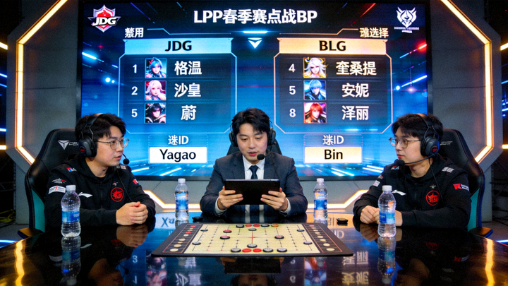 LPL春季赛焦点战BP复盘现场画面